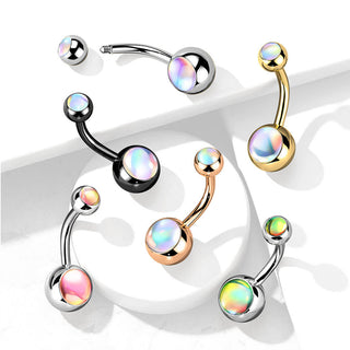 Piercing Ombelico Pietra sintetica a sfera brillante