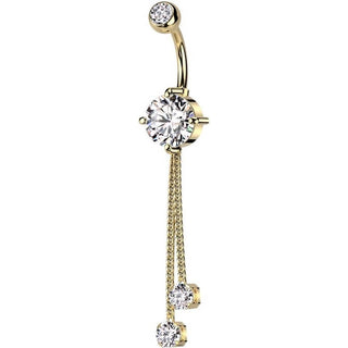 Piercing Ombelico Pendenti in catene e zirconi