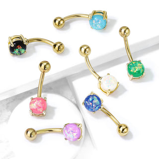 Piercing Ombelico Opale