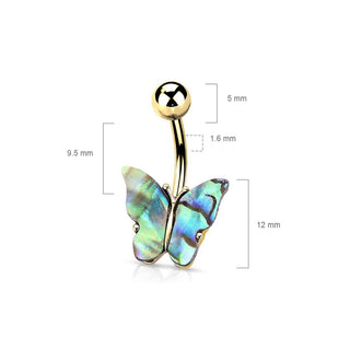 Piercing Ombelico Farfalla