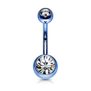 Piercing Ombelico Sfera Zirconi