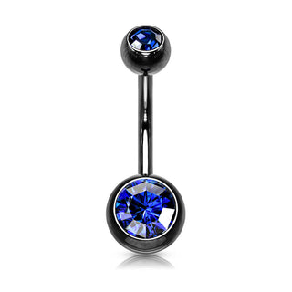 Piercing Ombelico Sfera Zirconi