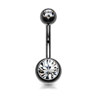 Piercing Ombelico Sfera Zirconi