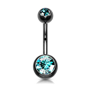 Piercing Ombelico Sfera Zirconi