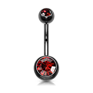 Piercing Ombelico Sfera Zirconi