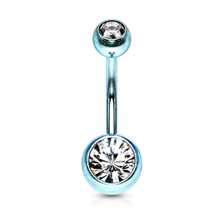 Piercing Ombelico Sfera Zirconi