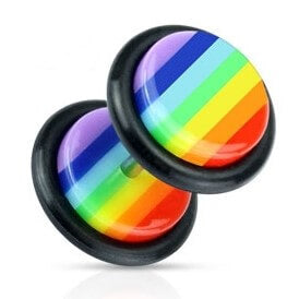 Acrilico Finto Plug Arcobaleno