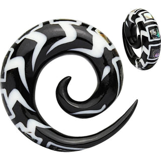 Corno Nero Bianco Abalone