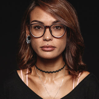 Tunnel Anello vintage d'argento con zirconi e O-Ring in silicone