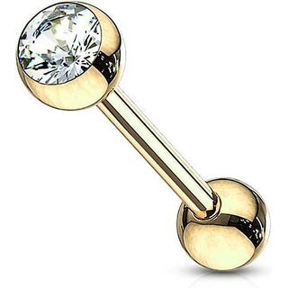 Barbell Sfera con zircone , 80 pezzi