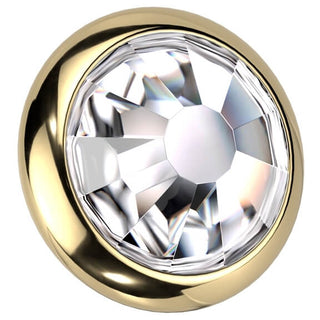 Titanio Top con zircone tondo incastonato Filettatura Interna