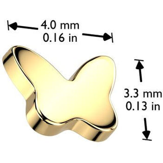 Titanio superiore farfalla Filettatura Interna