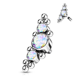 Titanio Superiore a 3 Zirconi Filettatura Interna