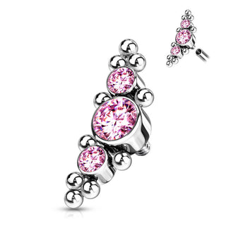 Titanio Superiore a 3 Zirconi Filettatura Interna