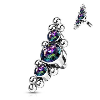 Titanio Superiore a 3 Zirconi Filettatura Interna