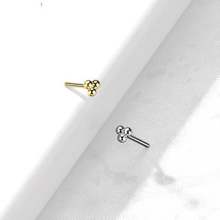 Oro 14 kt Superiore a triangolo di sfere  Push-In