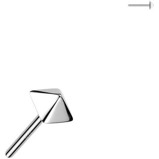 Oro 14 kt Superiore piramide piccola Push-In