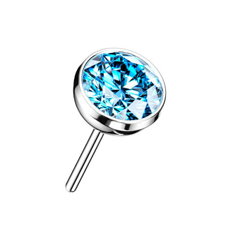 Titanio Superiore con zircone tondo Push-In