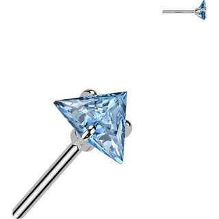 Titanio Superiore triangolo zircone Push-In