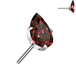 Titanio superiore lacrima zircone Push-In