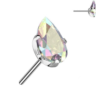 Titanio superiore lacrima zircone Push-In