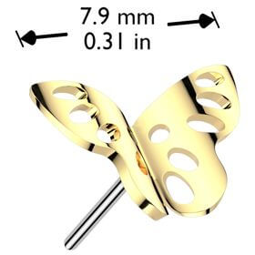 Titanio Superiore farfalla Push-In