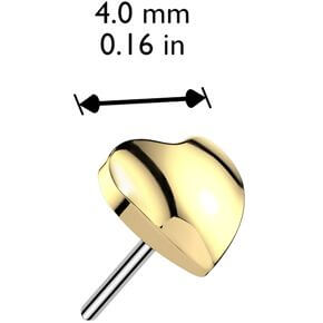 Titanio Superiore cuore Push-In