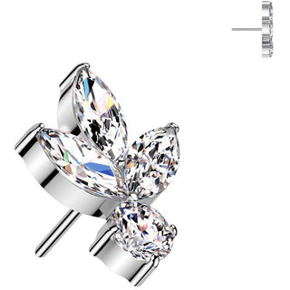 Titanio Foglia zirconi Push-In