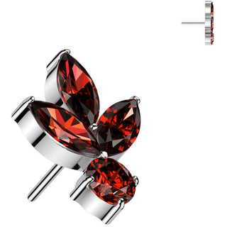 Titanio Foglia zirconi Push-In