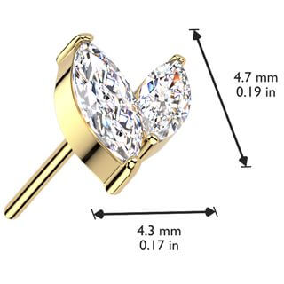 Titanio superiore zircone Push-In
