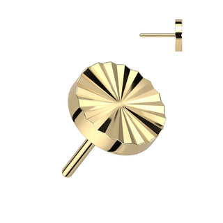 Titanio Superiore tondo con taglio diamante Push-In