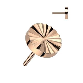 Titanio Superiore tondo con taglio diamante Push-In