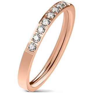 Oro rosa e 8 Zirconi