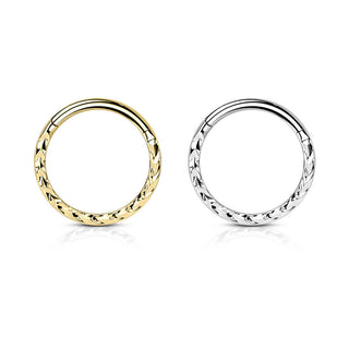 Anello Piercing Decorazione Chevron Clicker