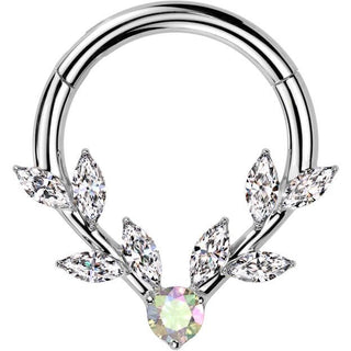 Anello Piercing  viti zircone Segment