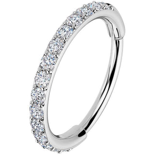Anello Piercing zircones Segment
