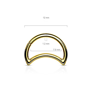 Anello Piercing  Luna Clicker