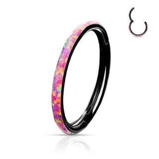 Anello Piercing Opale Clicker