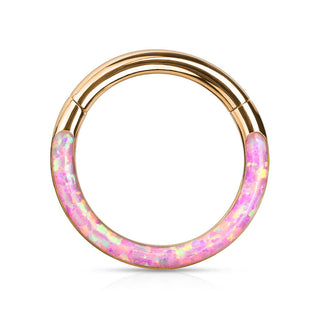 Anello Piercing Opale Clicker
