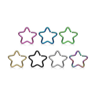 Anello Piercing  Stella  Pieghevole
