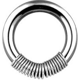 Anello Piercing Molla Perla Prigioniera