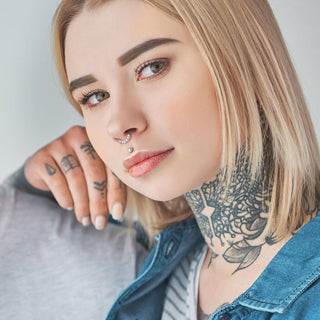 Anello Piercing 7 zirconi Pieghevole