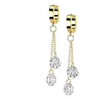 Zirconi tondi pendenti Clicker