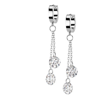 Zirconi tondi pendenti Clicker