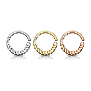 Anello Piercing Motivo attorcigliato Pieghevole