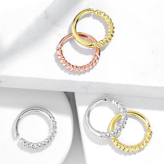 Anello Piercing Motivo attorcigliato Pieghevole