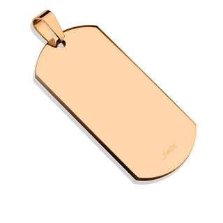 Etichetta per cani argento