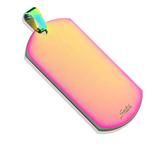 Etichetta per cani argento