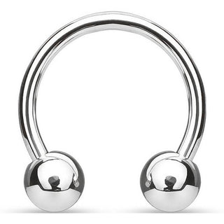 Titanio Ferro di Cavallo Sfera argento