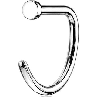 Titanio Nasale Tondo Anello a mezza "D"